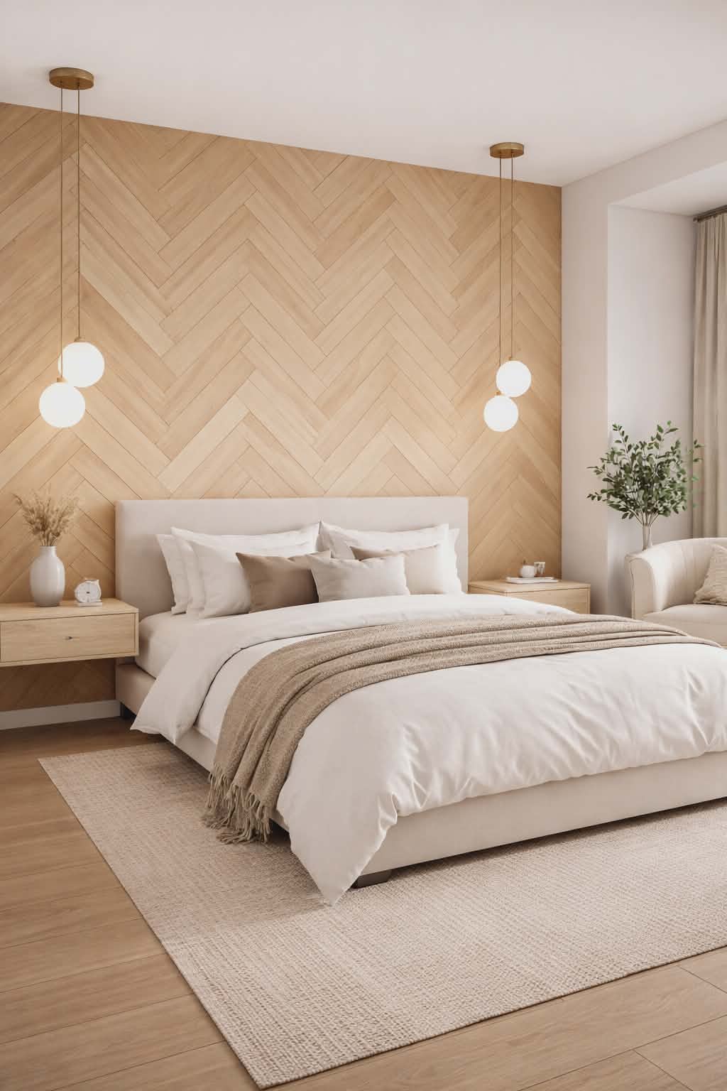 Revêtements muraux herringbone