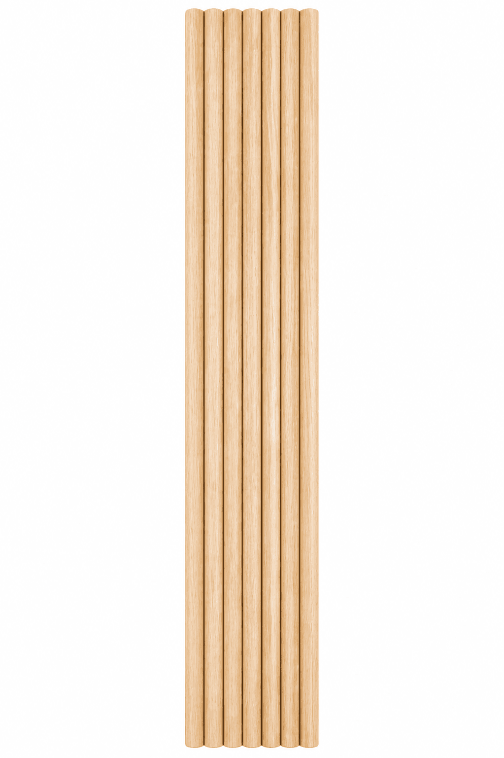 Panneau flexible en latte de bois véritable - Bout arrondi