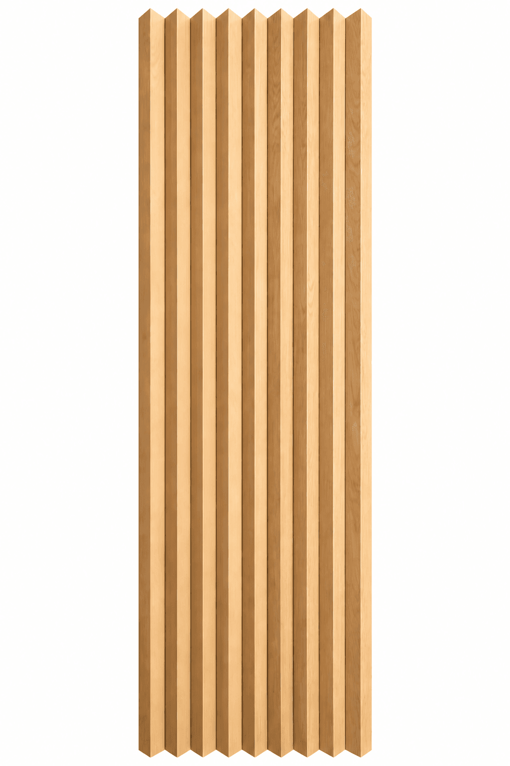 Flexible panel made of real wood slats - Triangle - 1